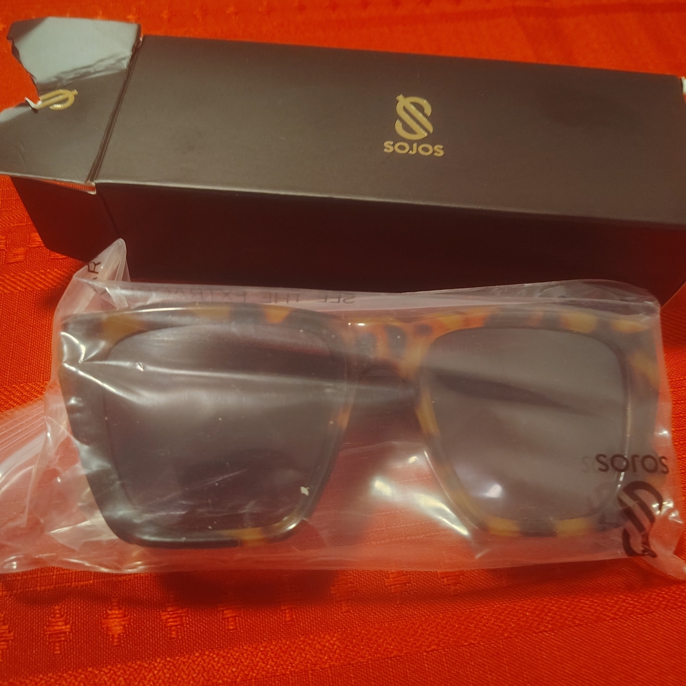 Sojos Tortoise Shell Square Sunglasses